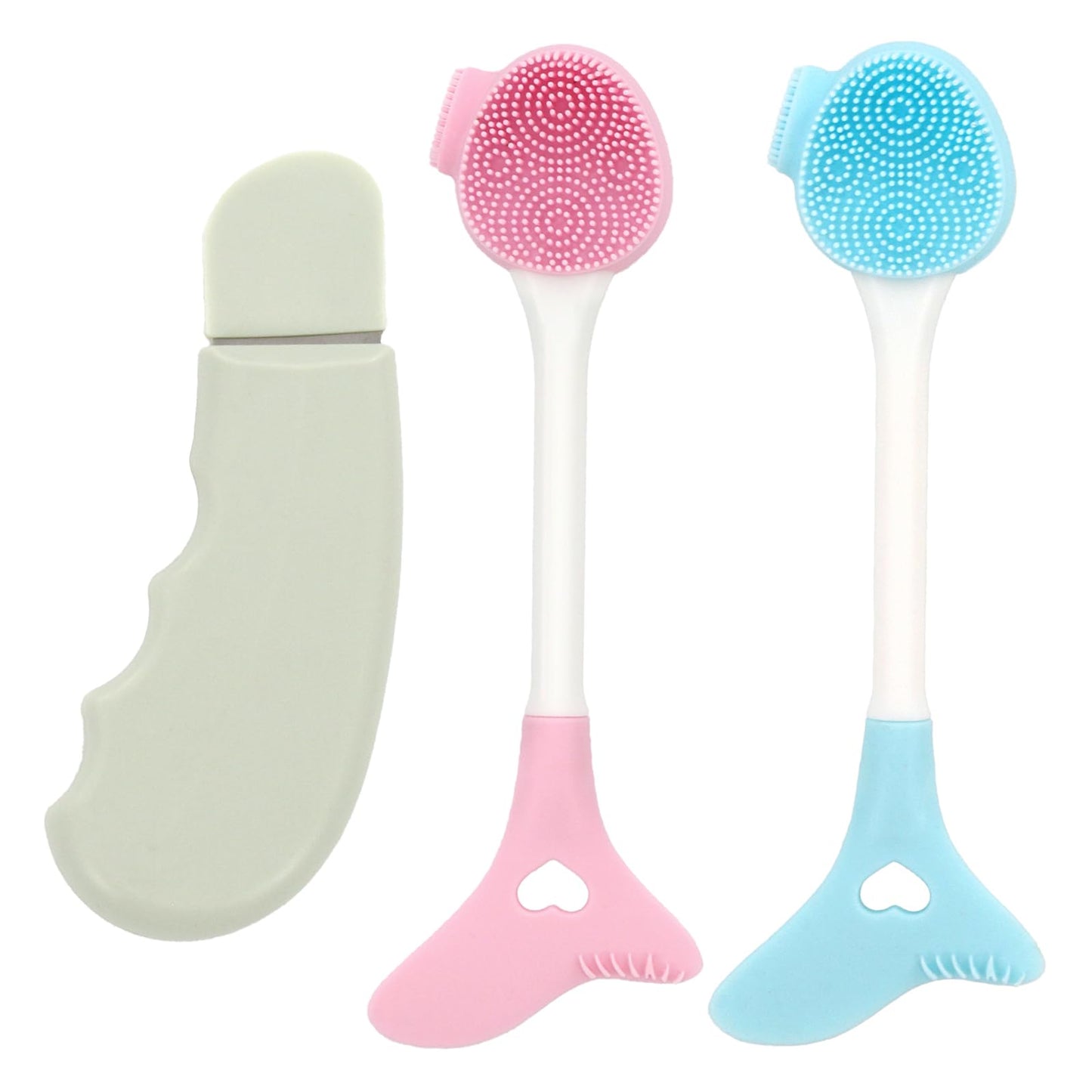 3-in-1 Pore Cleansing Brush Set, Deep Facial Cleansing Brush,Face Scrubber, Face Spatula, Skin Care, Assisted Makeup, Women&Man