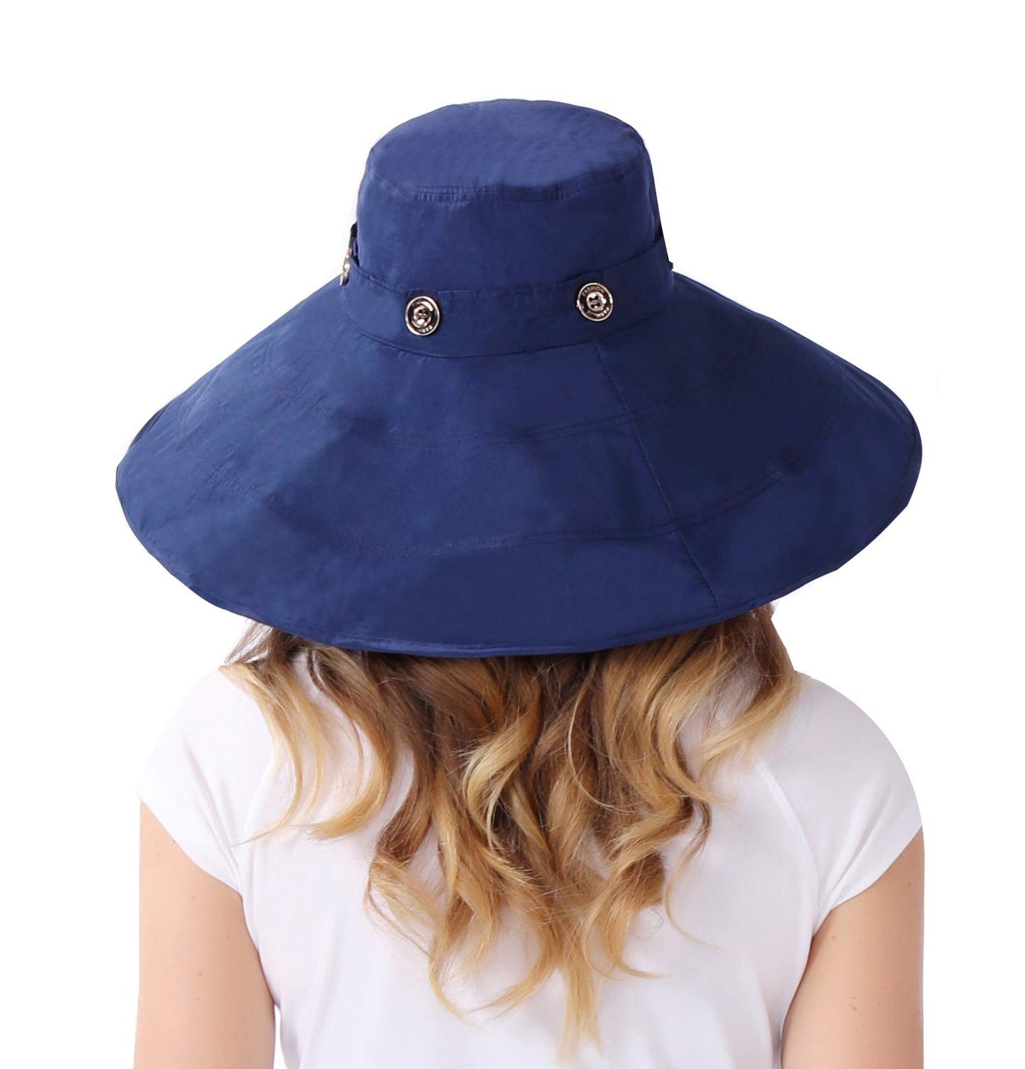 Packable Extra Large Brim Floppy Sun Hat Reversible UPF 50+ Beach Sun Bucket Hat