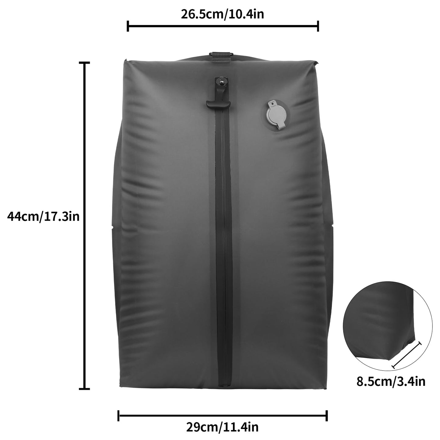 ANQAROS Vacuum Bags for Travel,Vacuum Bags for Travel with Wireless Vacuum Pump,IP67 Reusable Vacuum Compression Bags for Suitcases(1PC+Pump)