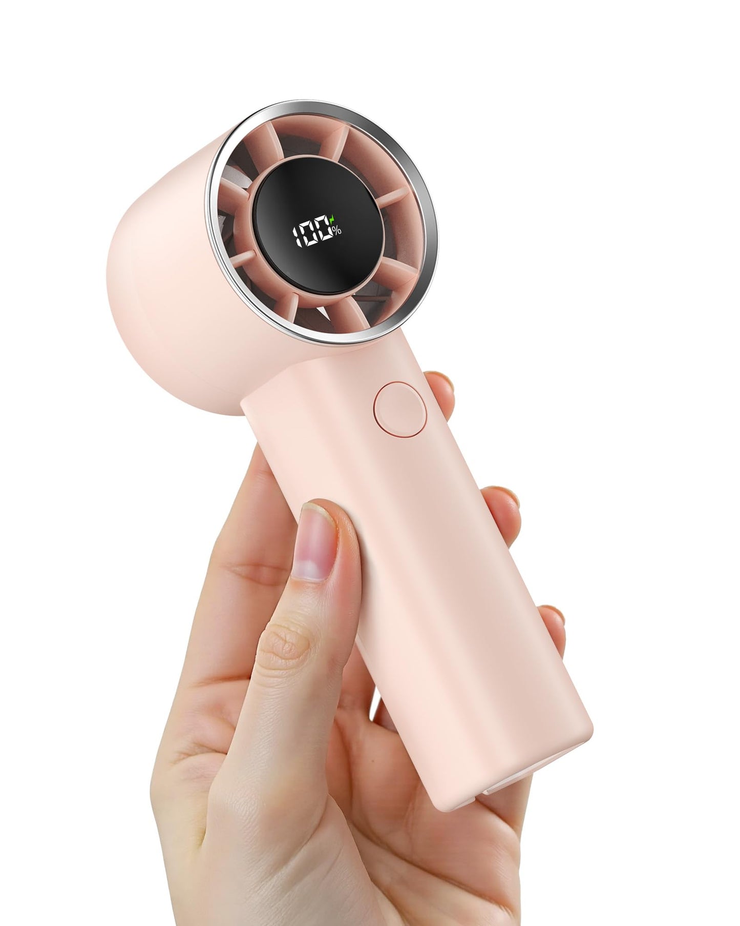 Mini Portable Handheld Fan,100 Speeds Adjustable Turbo Fans,Digital Display,30000 RPM,Up to 10H Use Time,USB Personal Fans,Rechargeable Fan Women,Gift for Gym/Travel/Camping/Outdoor/Indoor/Office