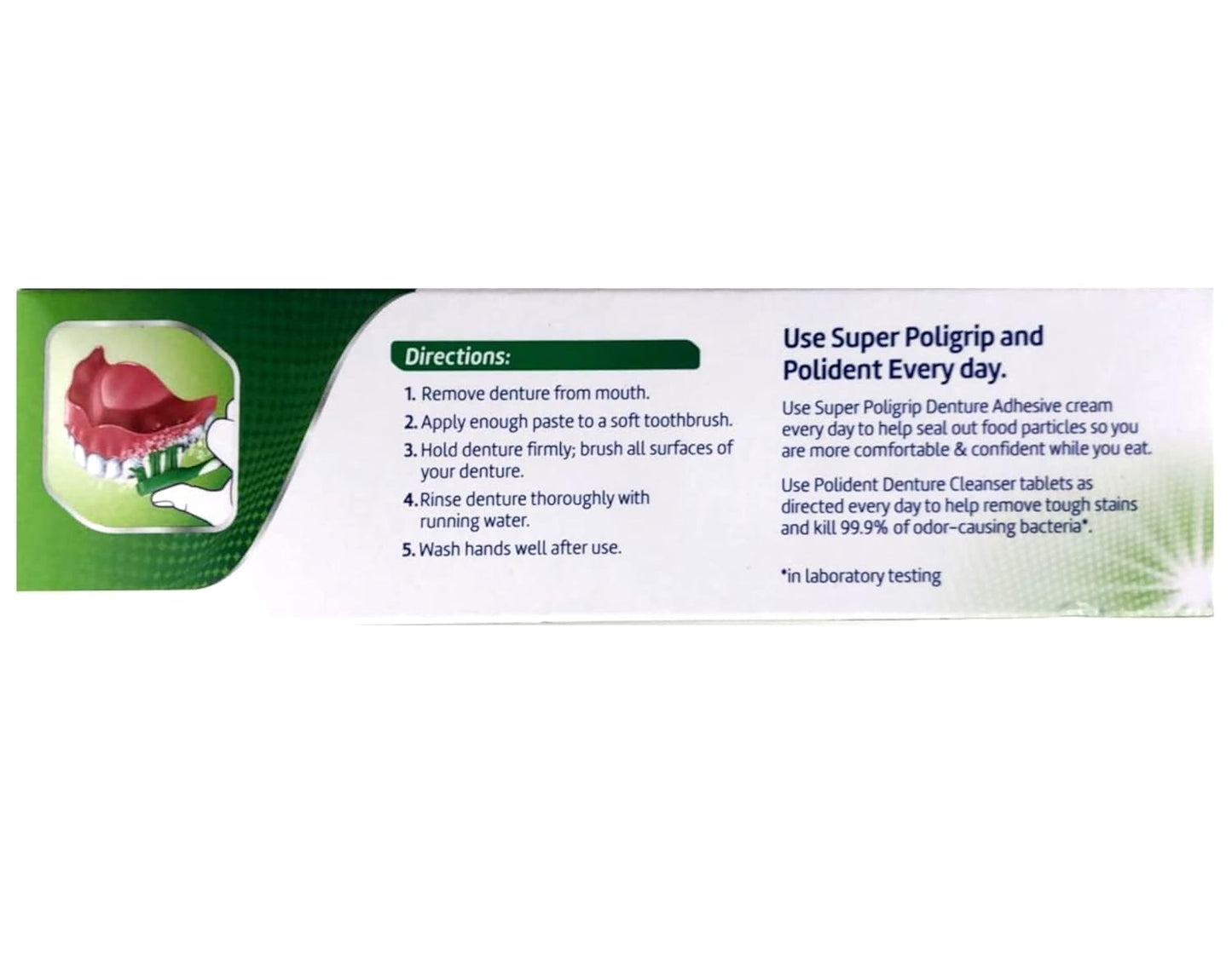 Polident Dentu-Creme Denture Cleaner - 3.9 oz, Pack of 4