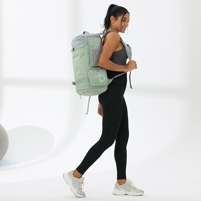 BE SMART 32L Extra Large Gym Backpack for Women, Big Gym Bag with Shoes Compartment, Waterproof Heavy Duty Duffel Bags, Women's Workout Backpacks for Outdoor Sport,Hiking,Camping,Travel