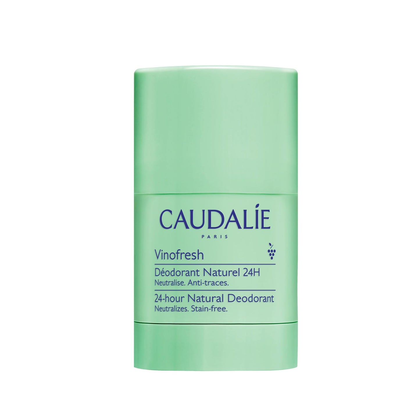 Caudalie Vinofresh Natural Deodorant Stick, Aluminum Free and Alcohol Free, with Eucalyptus & Grape - 50g