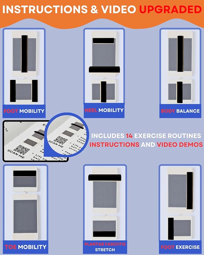 Ankle Strengthener, Single Leg Balance Board for Ankle Rehab, Foot Trainer for Mobility, Foot Stretcher for Sprained Ankle, Balancing Wobble Board, Posture Board, Arch Trainer with Brace