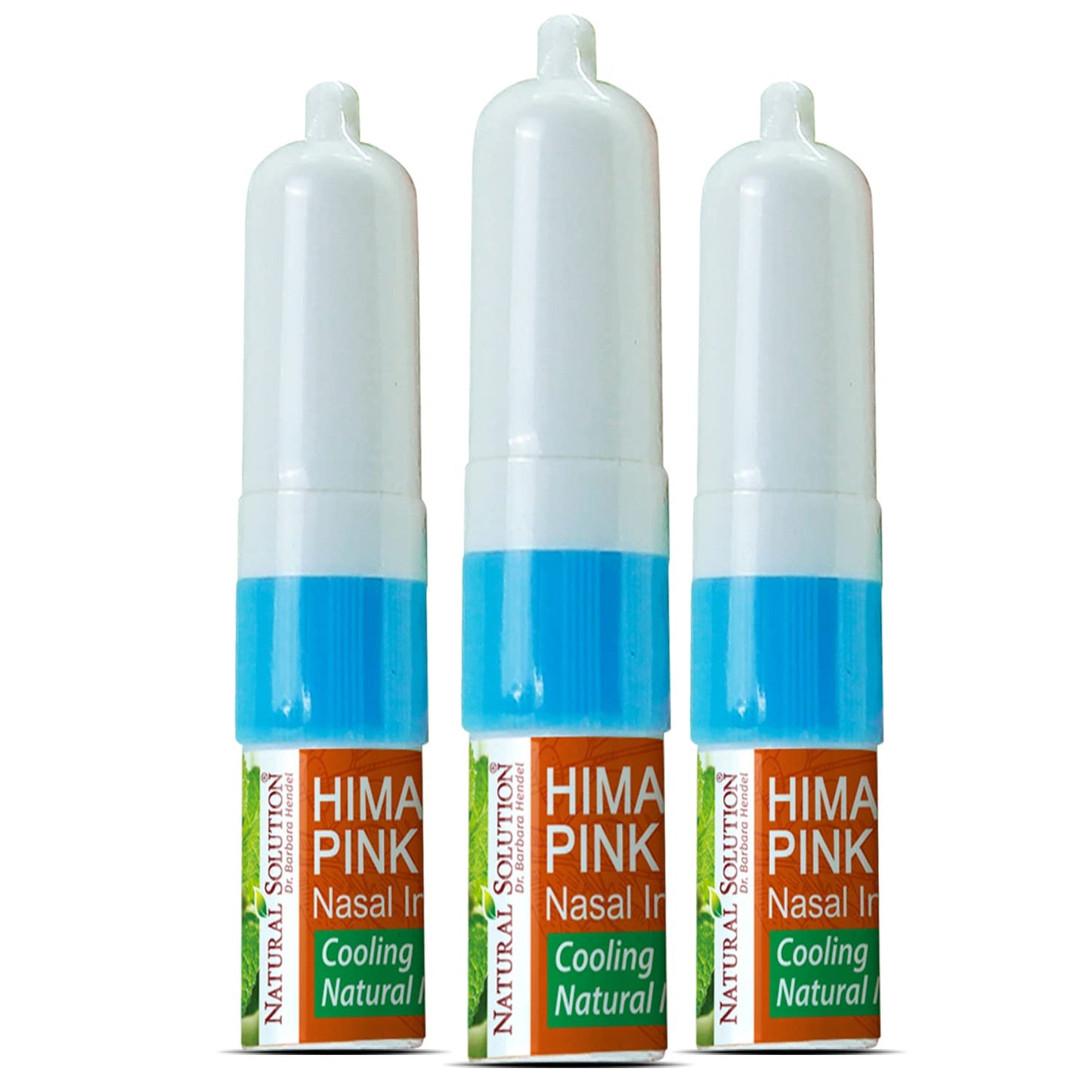 Natural Solution Salt Nasal Inhaler, Aromatherapy with Organic Mint Oil, Congestion, Refreshing and Relaxing Sinus Pressure Relief, 0.068oz | Pack of 3