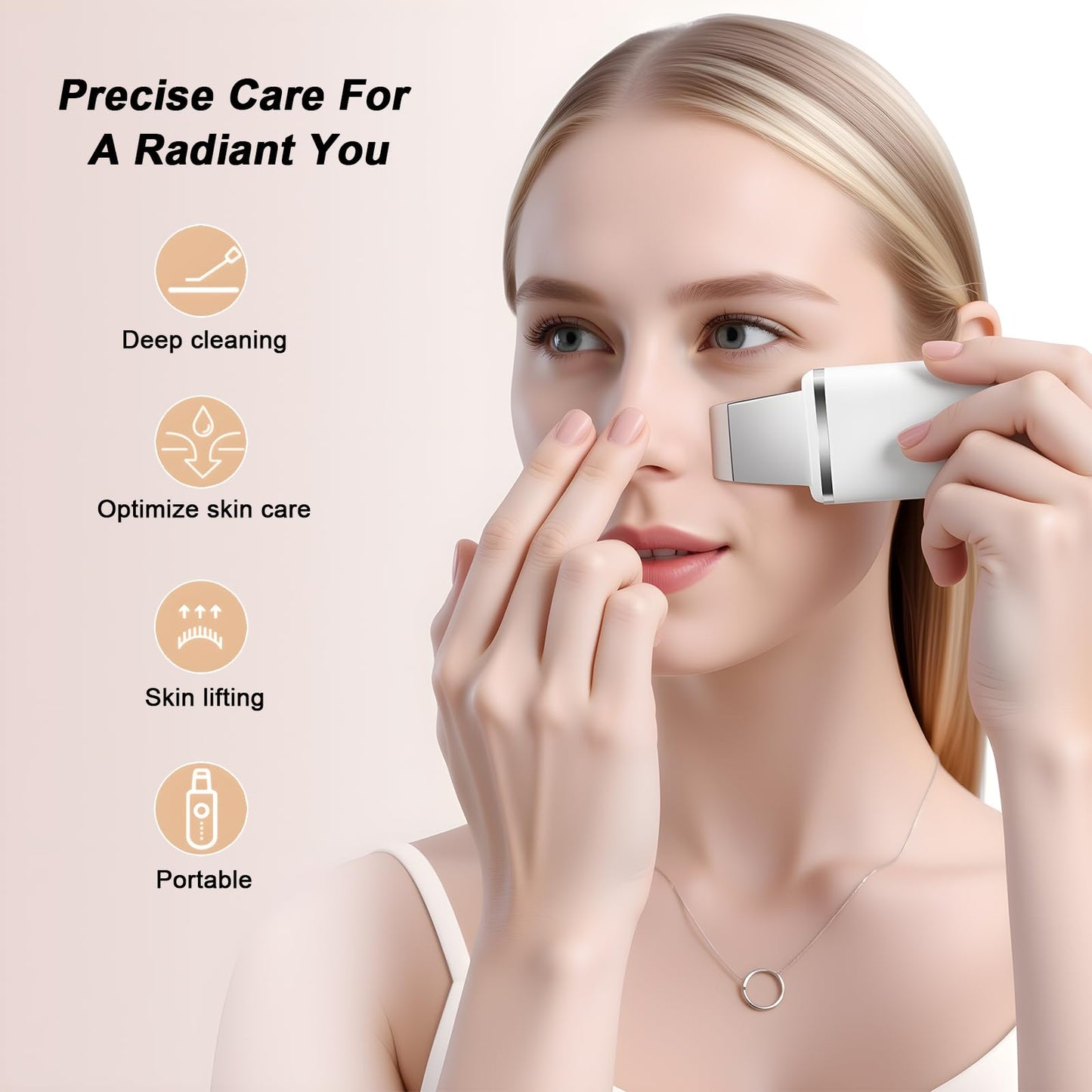 AIWOIT Face Scrubber Skin Spatula, Black Head Remover for Face and Nose, Pore Cleaner Blackhead Remover Tools, Deep Cleansing Facial Whitehead Removal Extractor, Skin Care Gifts for Women