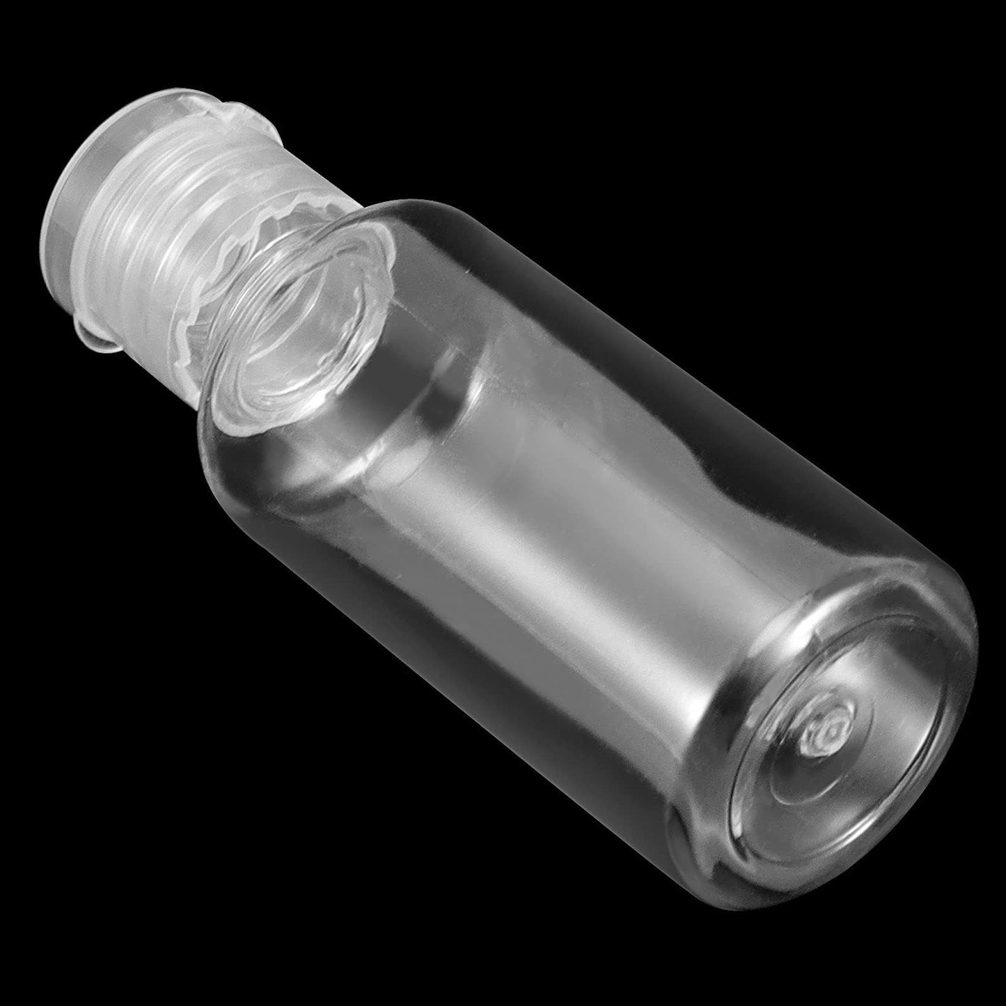 ZEONHAK 110 Pack 1oz Clear Mini Plastic Bottles, Plastic Travel Bottle with Flip Cap, Portable Refillable Empty Containers for Shampoo, Lotion, Liquid Body Soap, Cream