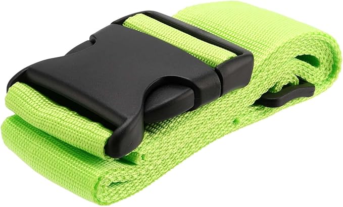 20 Pack 78 x 2 Inches Luggage Straps for Suitcases, Adjustable Suitcase Belts with Quick Release Buckles, Heavy Duty Travel Straps Packing Straps for Luggage, Suitcases, Green
