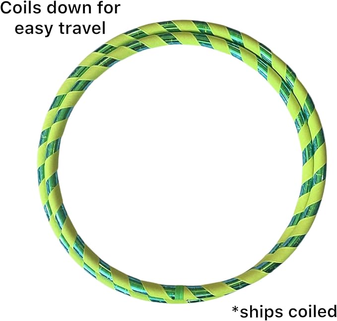 Kids Hula Hoop | Lime Green Gecko, Medium (32") | Lighter Weight Yet Sturdy