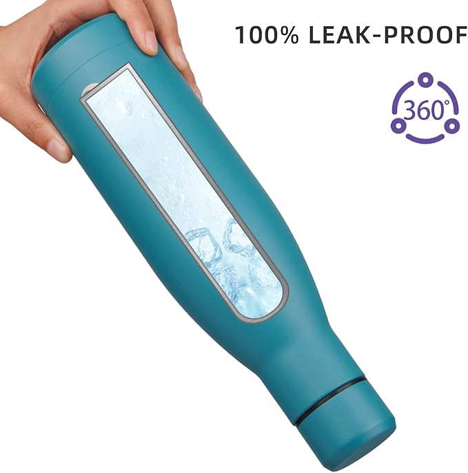 BJPKPK 25oz Insulated Stainless Steel Water Bottles Reusable Metal Travel Sports Water Bottle Keep Cold and Hot,Laguna