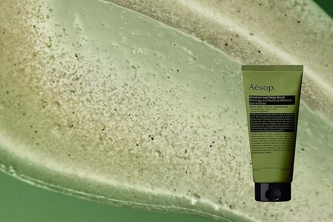 Aesop Geranium Leaf Exfoliating Body Scrub | Smooth, Soft, Hydrated Skin | 6.2 oz / 180mL