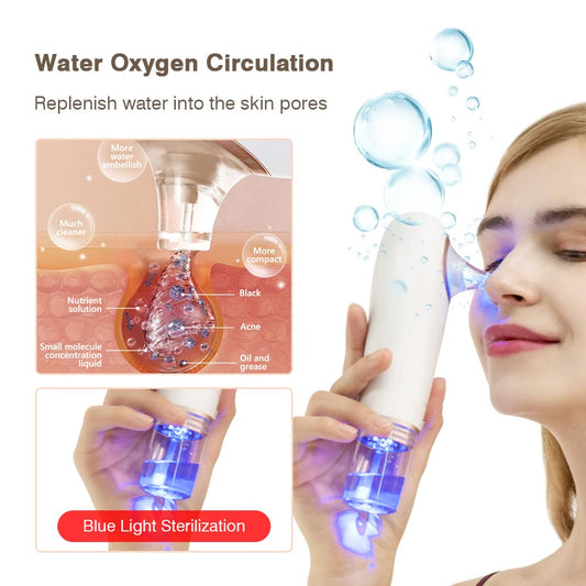 KinseiBeauty Electric Blackhead Remover Vacuum,Facial Suction Pore Cleanser, Acne Comedone Whitehead Blackhead Extractor Tool with 4 Removable Suction Heads,3 Suction Modes for Women and Men