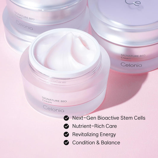 CELONIA Signature Bio Stem Cell Anti Aging Face Cream, Deep Hydrating Moisturizer For Face, Cell Growth Factors Cream With Bio Science, Rejuvenating Glowing & Firming Face Cream For Day & Night 50ML