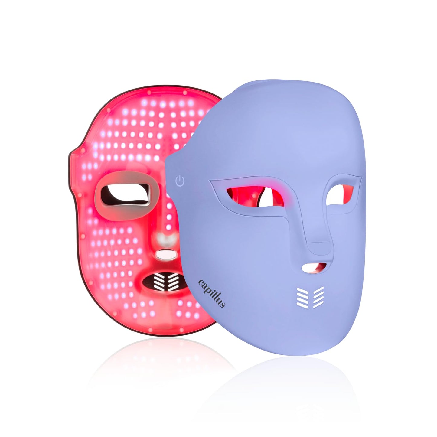 Capillus LED Red Light Therapy Mask for Face – Infrared Face Mask Light Therapy with Red, Blue & Pink LEDs – Skin Care Device for Glow, Firmness & Wrinkle Reduction – Lilac