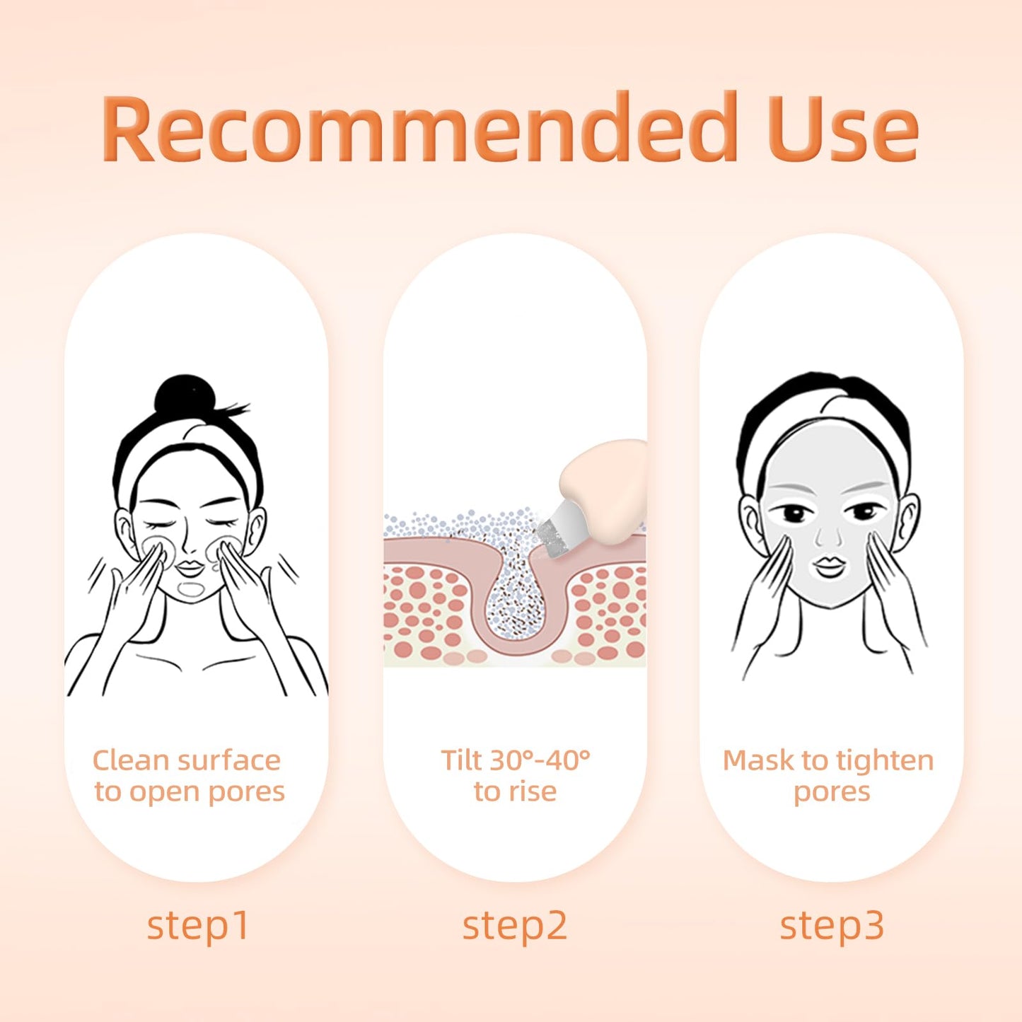 Auioytoy Skin Scrubber Face Scraper Tool Blackhead Remover Tool Pore Cleaner Scraper Facial Deep Cleansing Tool，Suitable for Both Men and Women