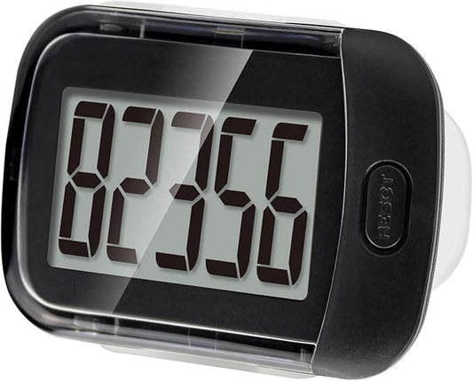 3D Pedometer for Walking, Simple Walking Step Counter with Removable Clip and Lanyard, Step Tracker with Large Digital Display, Accurately Track Steps for Women Men Seniors