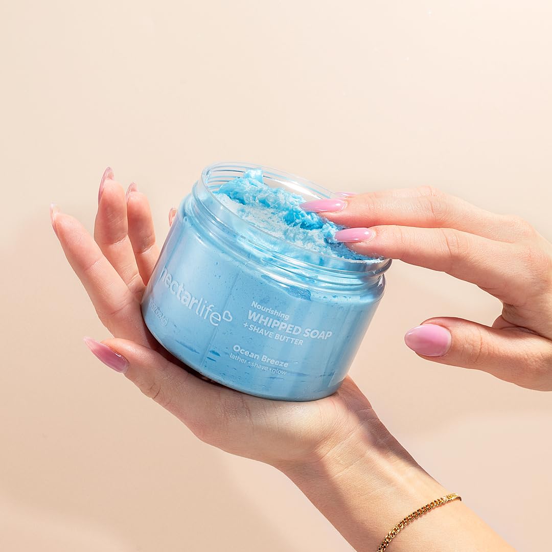 Nectar Life Whipped Soap and Shave Butter (10 Ounce, Ocean Breeze)