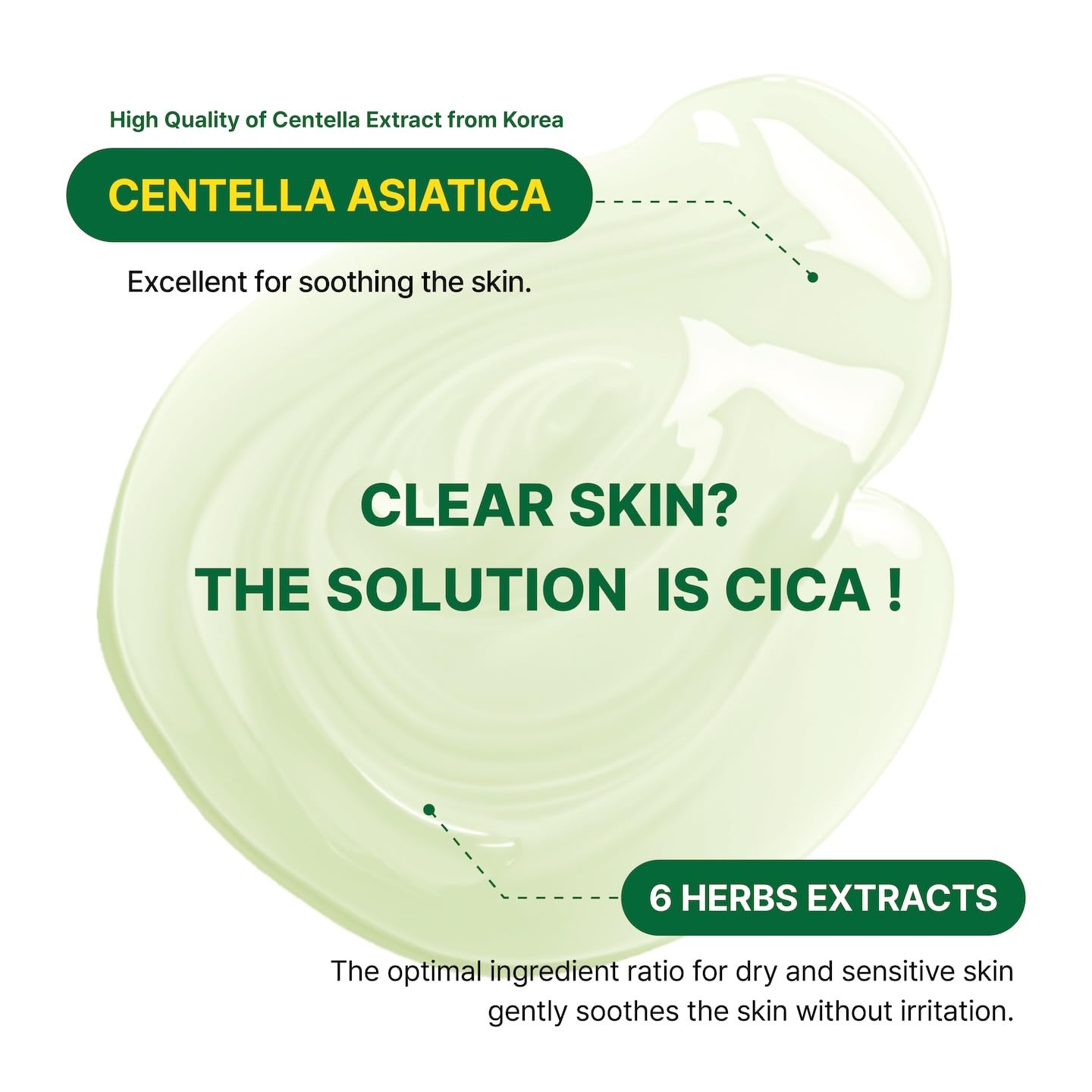 CCLIMGLAM CICA Regain Cleansing Gel Foam 150ml(5.07Fl.Oz), Vegan Mild Skin Barrier Cleanser for Sensitive, Pore and Sebum Care, Calming Soothing Effect, Clean Beauty, Korean Skin Care