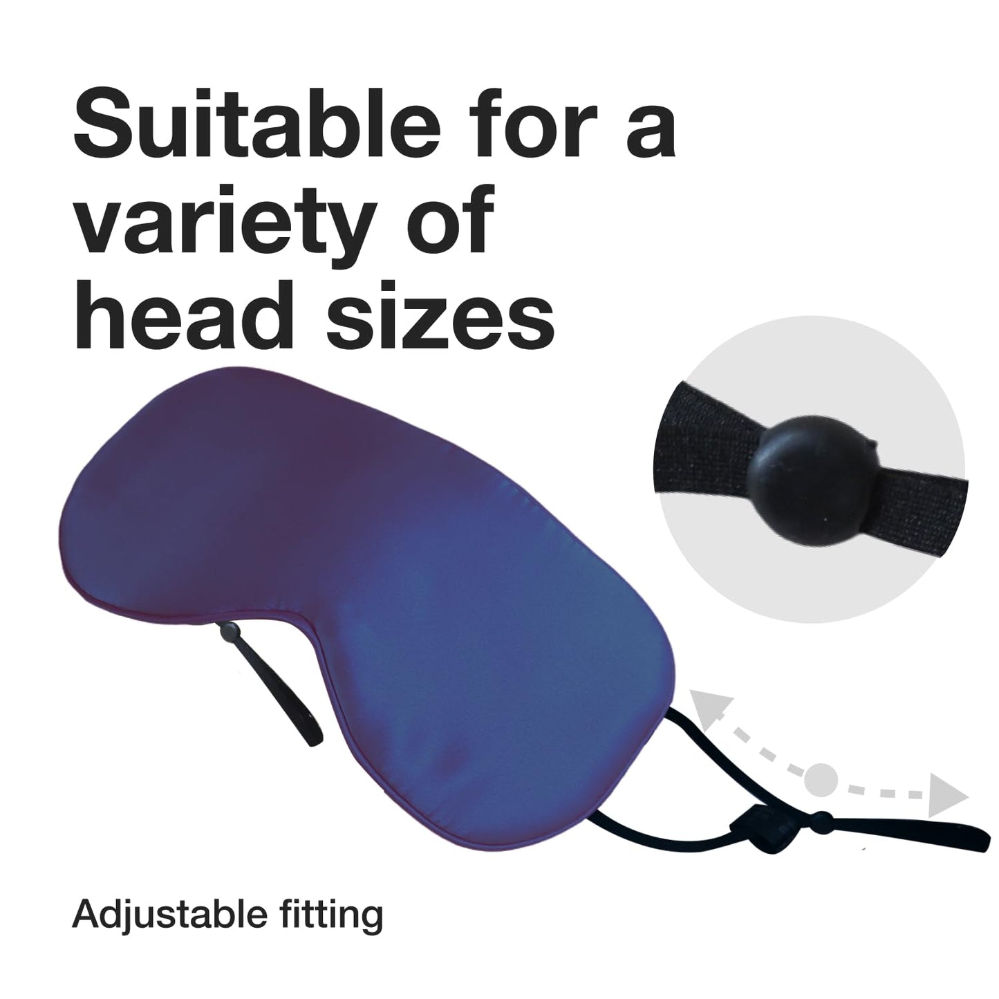 Milasonus Double-Sided Mulberry Silk Eye Mask, Featuring an Adjustable Ear-Hook Design That Won't Disturb Your Hairstyle. Cool, Breathable and Non-stifling, Ideal for Side Sleeping.