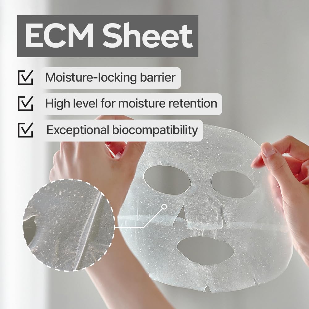 DERM·ALL MATRIX Daily Facial Dermal-care (35g/sheet) Overnight mask pack,Lifting and Hydrating,Soothing, Exfoliating,Skin Nourishing,Collagen sheet mask for wrinkles and dry skin. (4sheets/1week)