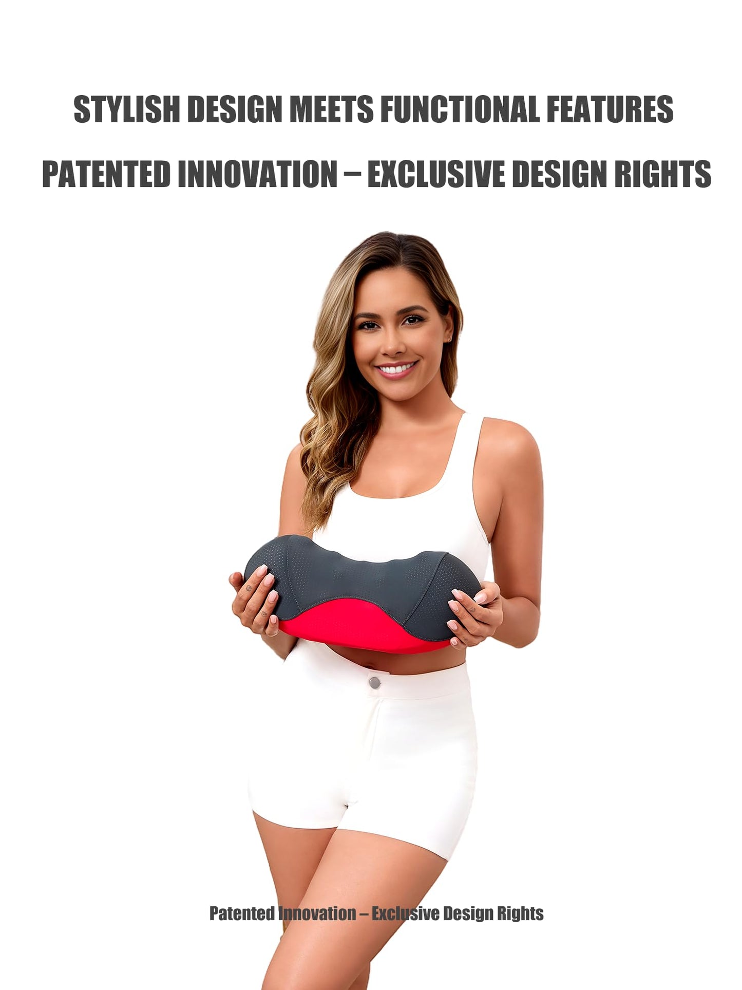 Bespilow Patented Dual-Layer Cervical Neck Roll Pillow-Comfort Top + Firm Memory Foam Base,Ergonomic Contour Support,Cooling Breathable Case- Relieves Neck Pain from Office,Travel,Sleep& Poor Posture