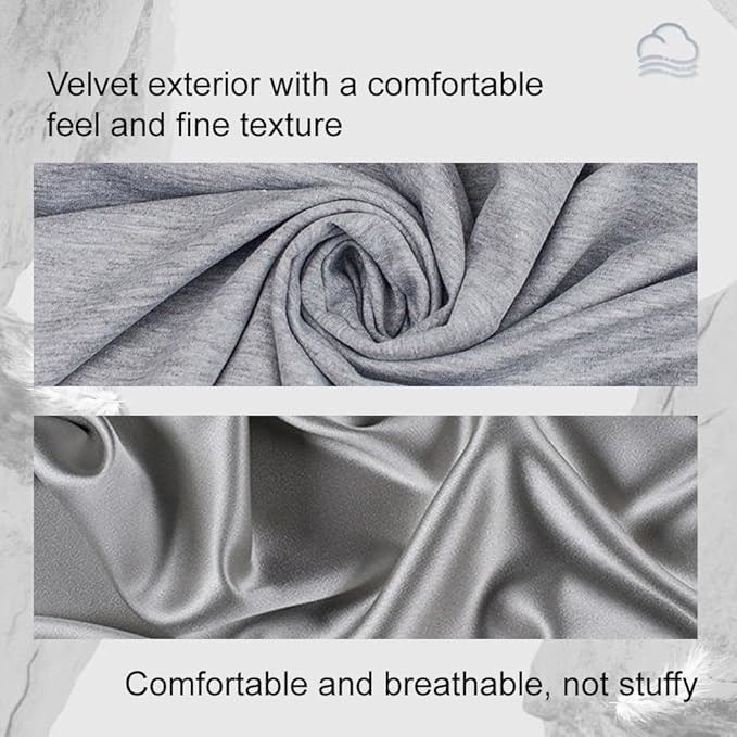 Joythink Sleep Mask Headphones Silk Wireless Bluetooth Headband Eye Mask for Side Sleepers Blackout for Airplane Travel Men Women Gray