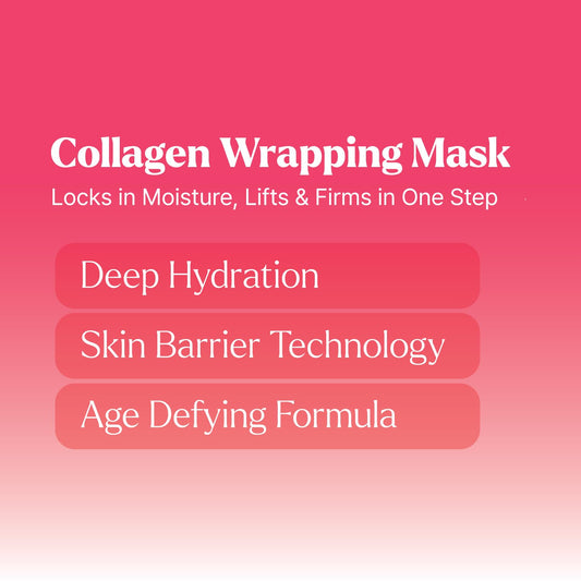 Collagen Wrapping Mask | Collagen Peel Off Mask | Korean Collagen Wrapping Mask | Collagen Overnight Face Mask | Glass Skin Face Mask | Korean Skincare | Suitable For Sensitive Skin | 3.38 Fl Oz