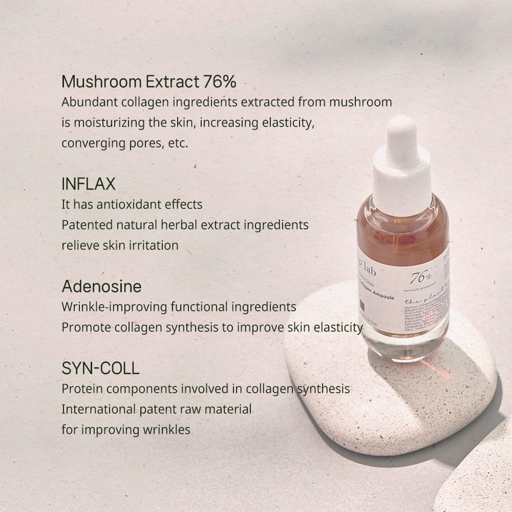 Time Stop Collagen Ampoule Mushroom Extract 30ml | Mushroom Extract 76% | Mushroom Collagen | Antiaging Ampoule | VOGUE Best K-Beauty | Plant base, Paper tube | Korean Skincare, Kbeauty, Korean Beauty