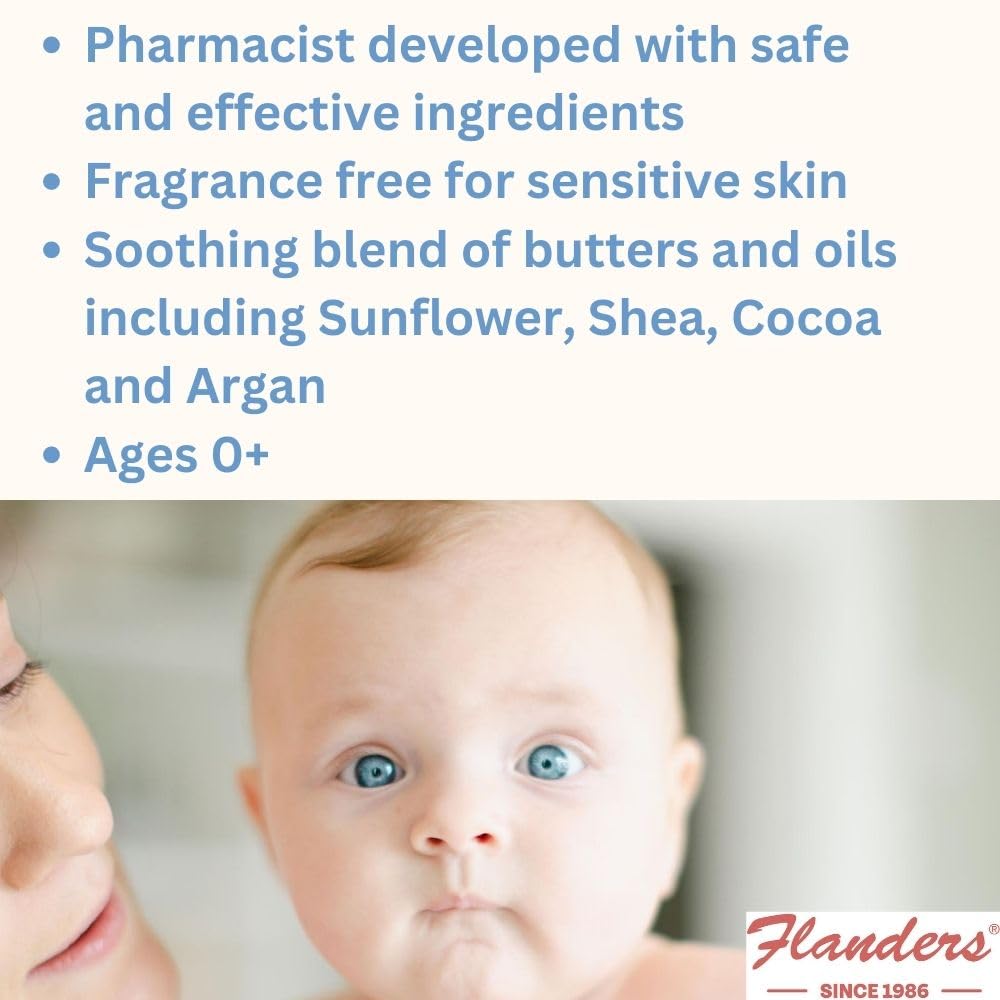 Flanders Healing Balm Stick - Safe for All Ages, Irritated Skin & Lips, Nipple Balm, Drool Rash, Raw Cuticles, Windburned Cheeks, Nostrils, Unscented (3 Pack of .5oz Sticks)