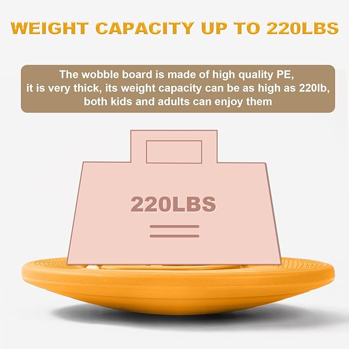 Kids Maze Balance Board - Wobble Trainer for Ski Surf Snowboard, Non-Slip Sensory Rocker Ages 3-12, Core Therapy & Skate Prep