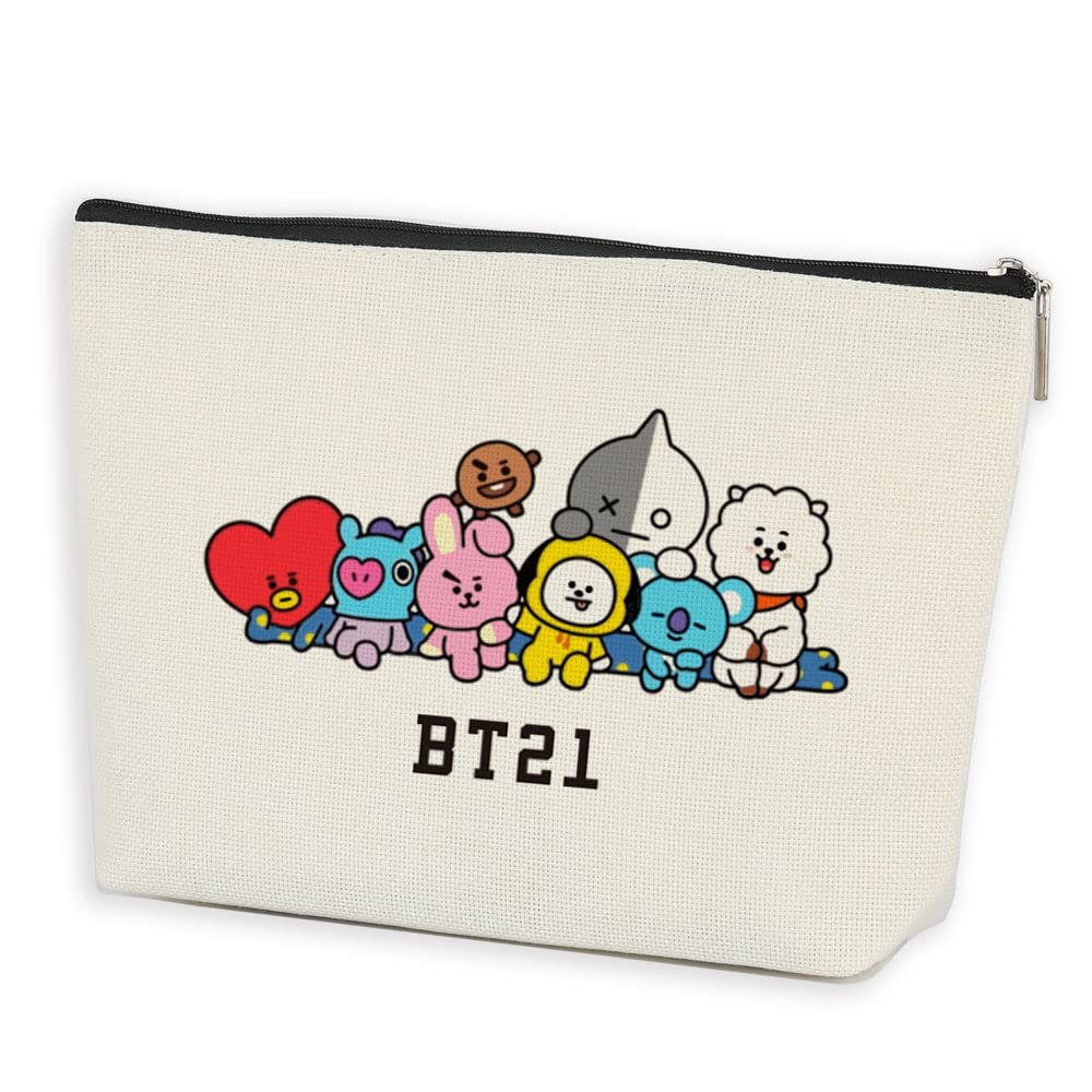 Korean Group Army Musical Makeup Bag Music Team Army Members Fans Gift Musical Merchandise Gift for Women Girl Korean Drama Fan Gift South Korea Fashion for South Korean Music Groups Fans Gifts