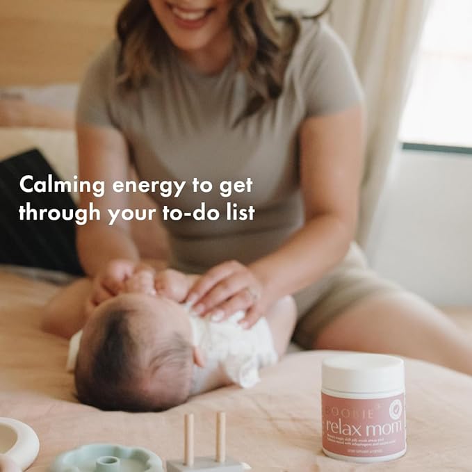 Boobie Relax Mom, Postpartum Stress Support Supplement | Lactation Approved | Mood and Energy Support with Ashwagandha & L-Theanine, 60 Capsules