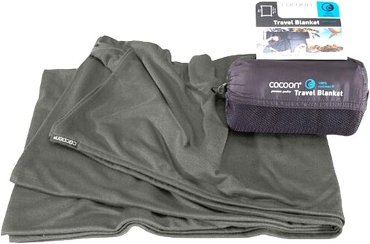 cocoon - Coolmax Travel Blanket | Compact Throw Blanket for Camping and Hiking | Fits in Backpack | Attaches to Luggage | Travel Essential | Fast Drying (Regular 70" x 55")