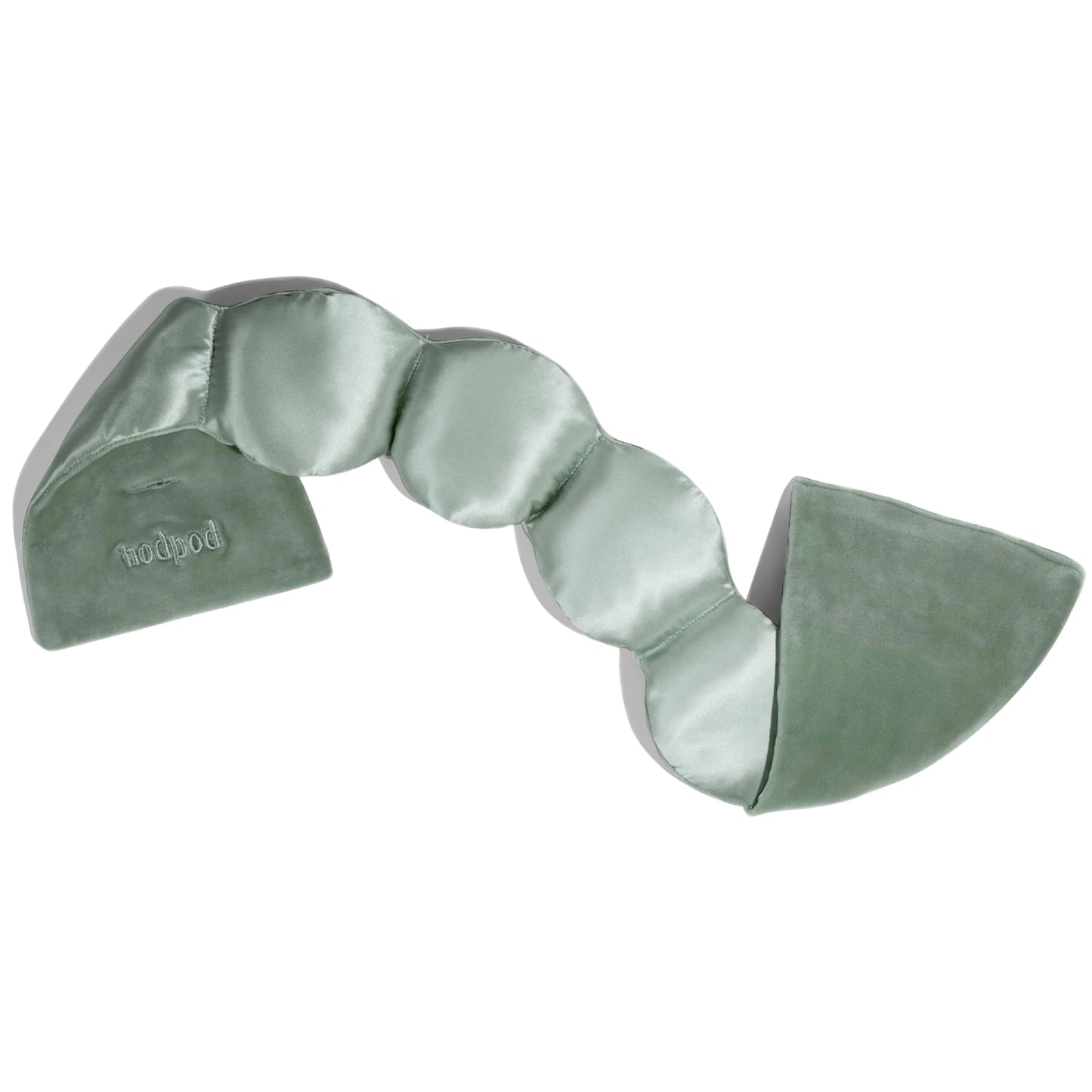 Nodpod Gentle Pressure Silk Sleep Mask | Patented Light Blocking Design for Sleeping, Travel & Relaxation | Bead Filled, Machine Washable (Willow)