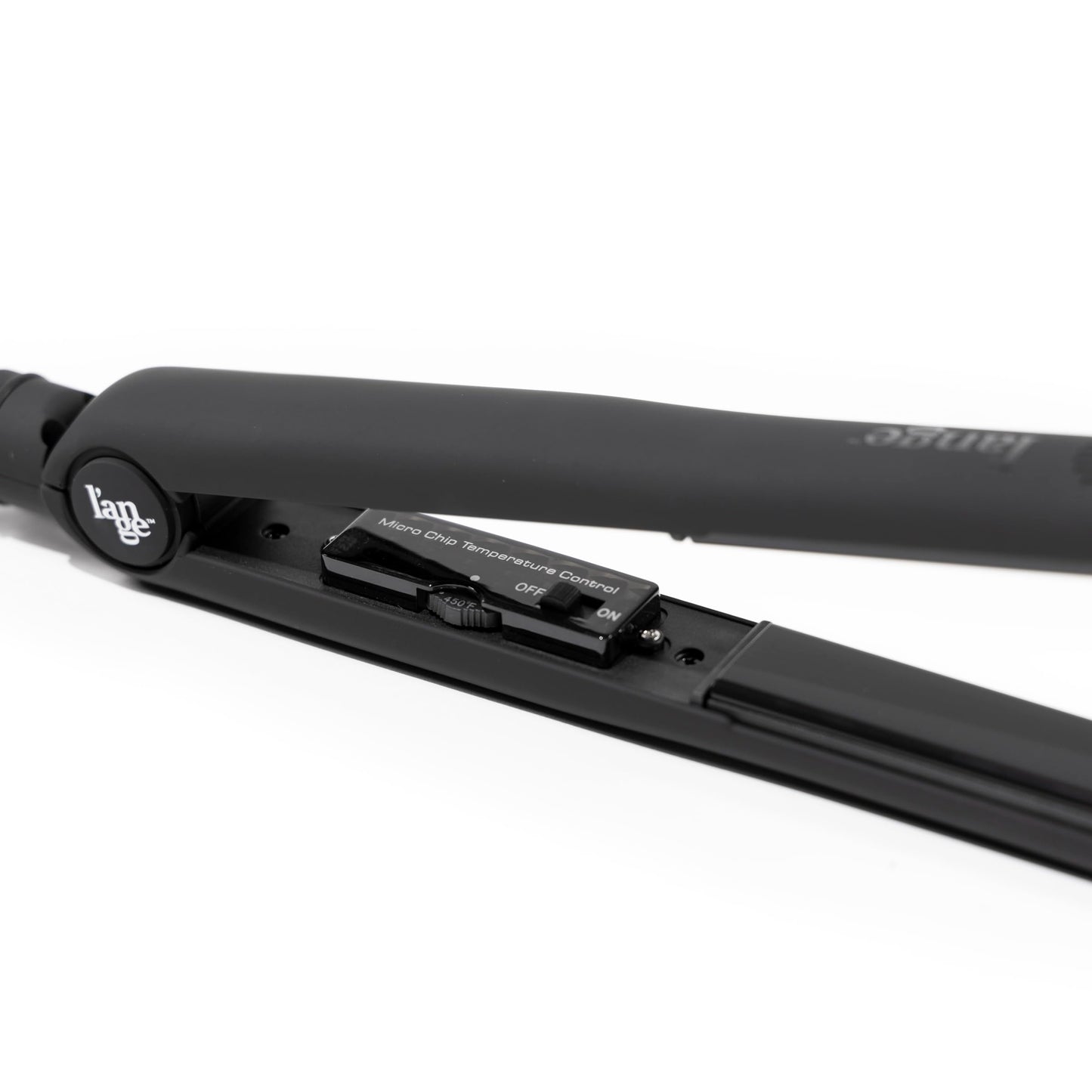 L'ANGE HAIR Aplatir Ceramic 1" Flat Iron | Adjustable Temp & Dual Voltage Hair Straightener | Tourmaline-Infused Plates for Smooth, Frizz-Free Styling | 1 Inch Styling Tool (Black)