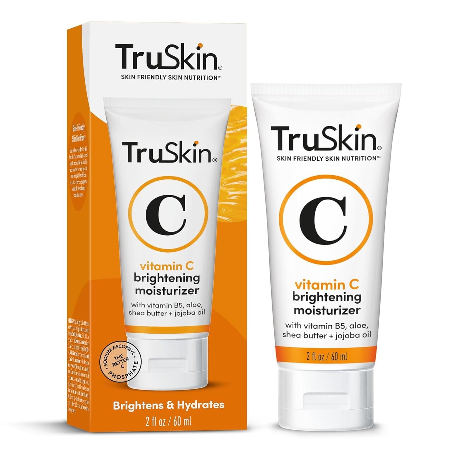 TruSkin Vitamin C Cream for Face – Brightening Moisturizer, Anti Aging, Hydrating, Skin Wrinkle Cream – Vitamin B5, Vitamin E, Jojoba Oil, Aloe Vera & Green Tea, 2 Fl Oz
