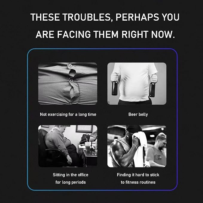 Ab Stimulator Belt,Abs Machine Ab Stimulator Muscle Toner,Tactical Abs Stimulator Muscle Toning and Strengthening Fitness Belt