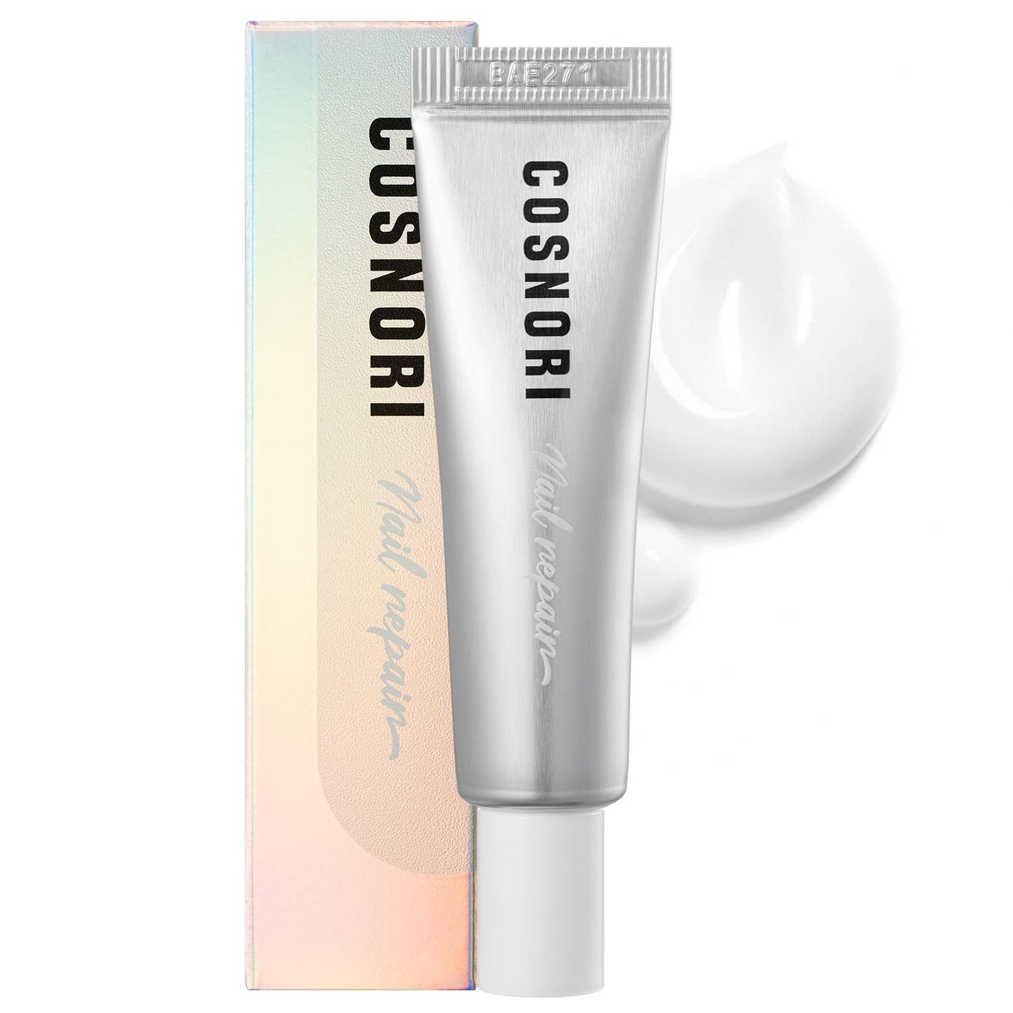 COSNORI Silk Repair Nail Cream - Intensive Nail & Cuticle Hydration with Silk-Fibroin - Non Oily Formula - For Dry & Damaged Nails - Gel Nail Recovery, 15ml (0.5 fl. oz.)