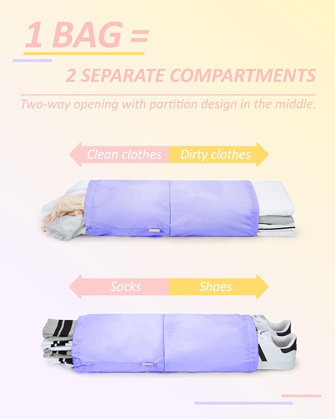 BAGSMART 6 Set /4 Set/2 Set Compression Packing Cubes for Travel, Lightweight Luggage Organizer Bags, Durable Space Saver Bags Travel Essentials