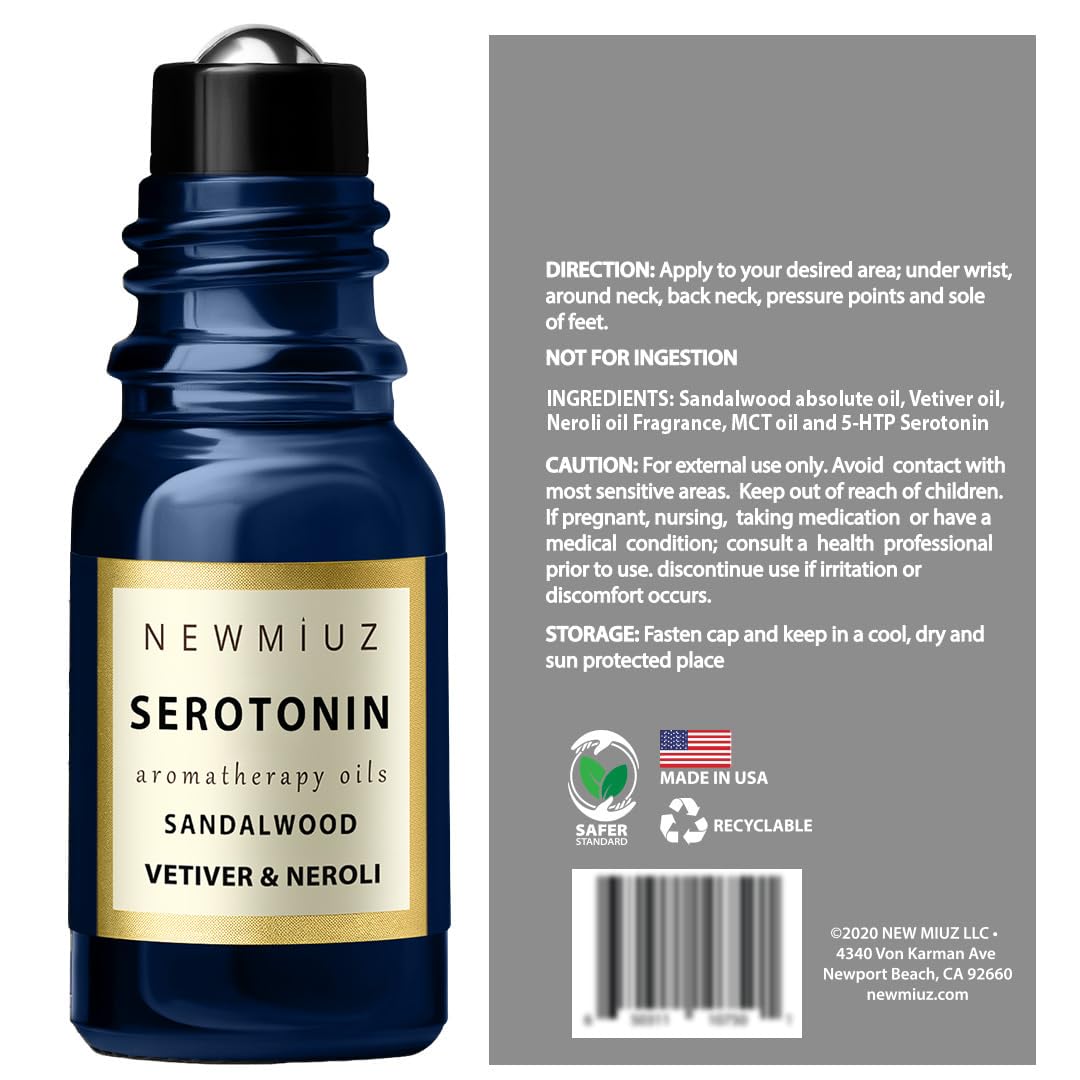 Calm Roll on Essential Oil Stress Relief Sandalwood Vetiver Destress Relaxation Calming Roller Aromatherapy Stick Self Care Purse Stocking Stuffer