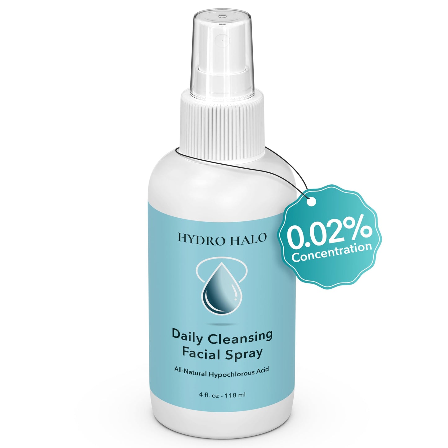 Hydro Halo Hypochlorous Acid Face Spray 4oz – Hydrating Facial Mist, Calm & Soothe Irritation, pH Balanced, No Alcohol, Daily Skin Care, Made in USA