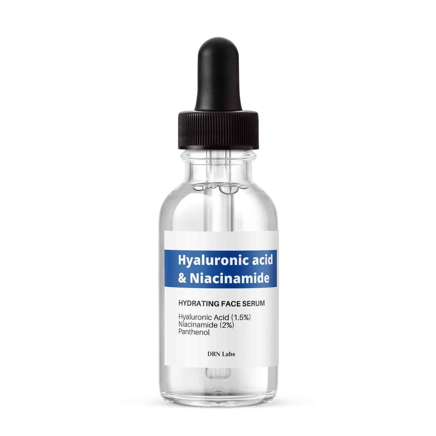 Hyaluronic Acid & Niacinamide Serum – Deep Hydration & Brightening for Face – Anti-Aging, Wrinkle Reduction, Pore Minimizer & Skin Barrier Repair – Lightweight & Fast Absorbing – 1 fl oz