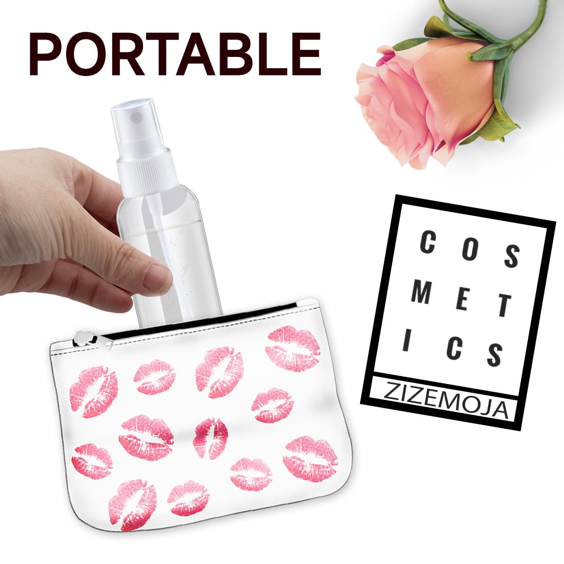 ZIZEMOJA 3.4OZ 6 Pack Small Spray Bottle 60ml, Clear Plastic Travel Spray Bottle, Empty Mini Sprayer Bottles for Face, Toner, Liquids, Essential Oils with Labels