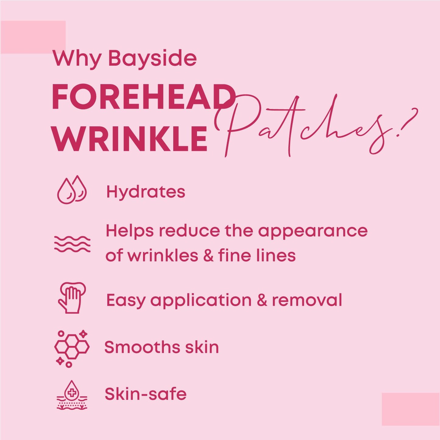 Forehead Wrinkle Patches | Non-Invasive Reusable Skin Care Solution | Fine Lines and Wrinkles Smoothing | Pairs with Eye Patches and Face Tape | Long-Lasting Skin Pads for a Smoother Look | Pack of 2