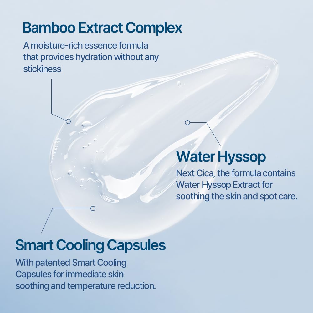 BERGAMO Bamboo Soothing Face Serum For Sensitive Skin - Hydrating Face Moisturizer, Lightweight Facial Serum, Vegan Skin Care, Hypoallergenic & Fragrance-Free, Korean Skin Care, 1.69fl.oz, 50ml