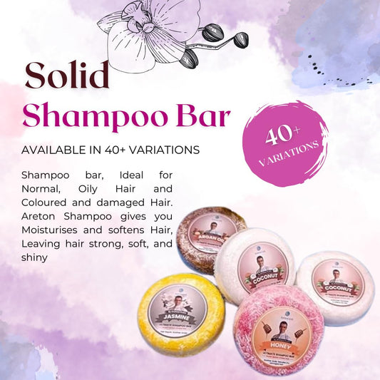 Lavender Handmade Shampoo & Conditioner Bar – Solid Shampoo Bar Natural SLS-Free Hair Care for Dry Hair, Hydrating & Nourishing, Prevents Split Ends, Plant-Based