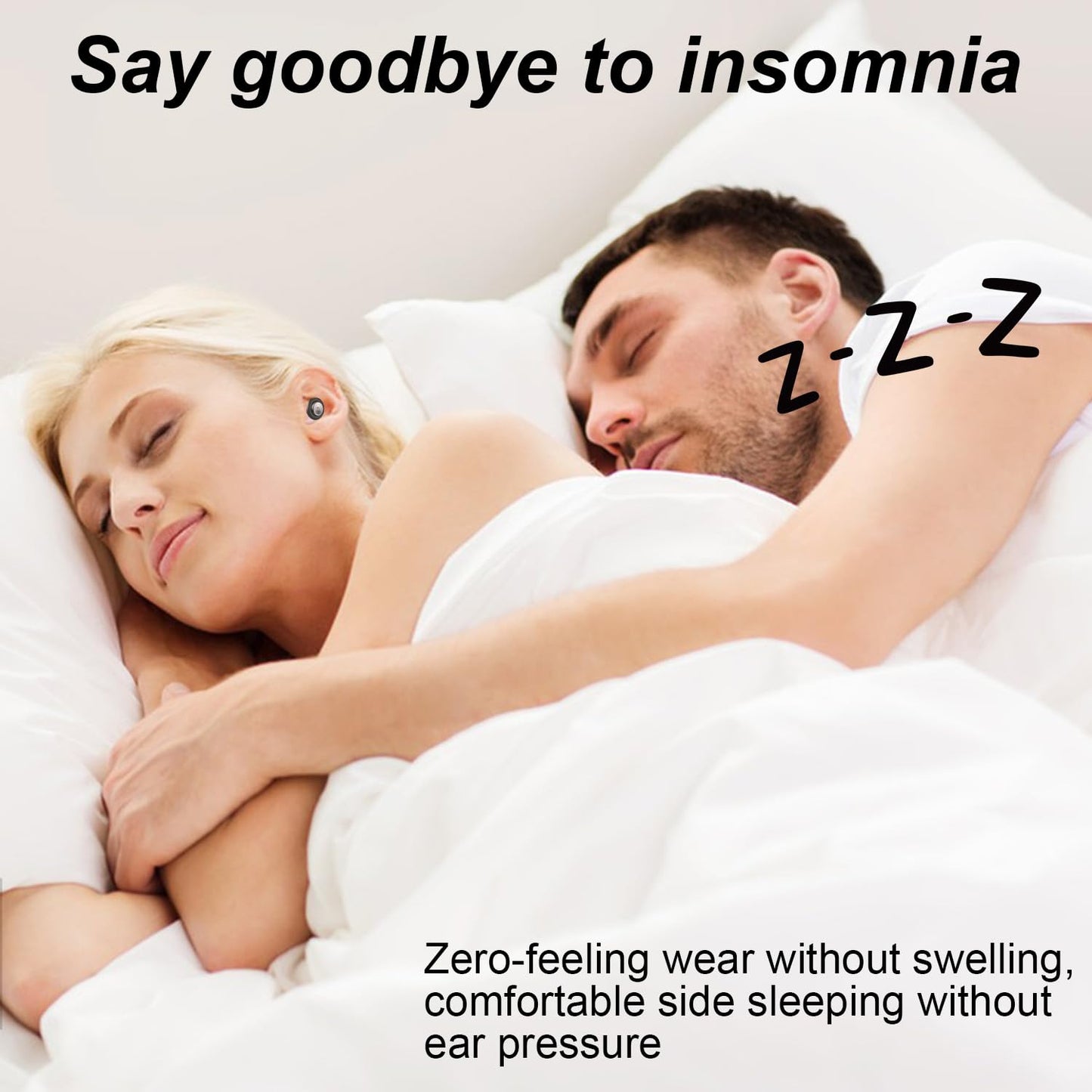 Ear Plugs for Sleeping Noise Cancelling 45dB, Reusable Silicone Earplugs with 8 Eartips and Travel Case, Soft Comfort Hearing Protection for Concerts, Snoring, Travel, Study (Jet Black)