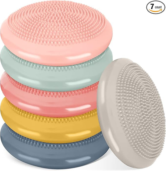 Amylove 6 Pcs Wiggle Seat Inflated Wobble Cushion for Sensory Kid 13 Inch Balance Disc Kids Flexible Seating Exercise Sensory Pad Chair Cushion for Classroom Office School