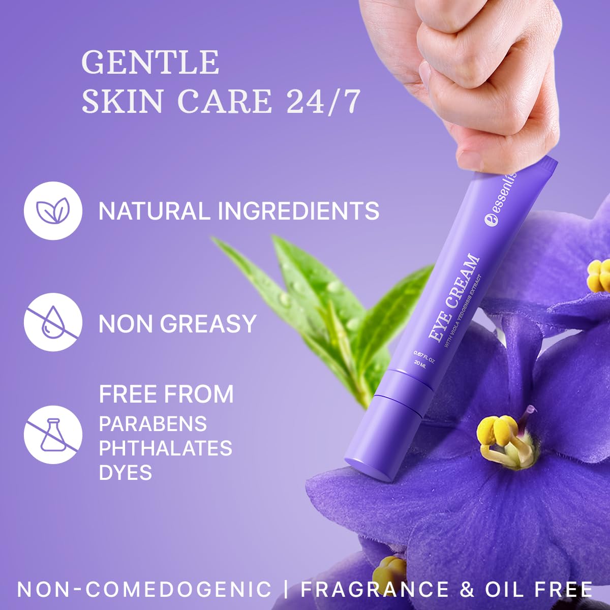 Caffeine Eye Cream for Dark Circles and Puffiness, Bags Under Eyes, Collagen Anti Aging Day and Night Corrector for Women and Men