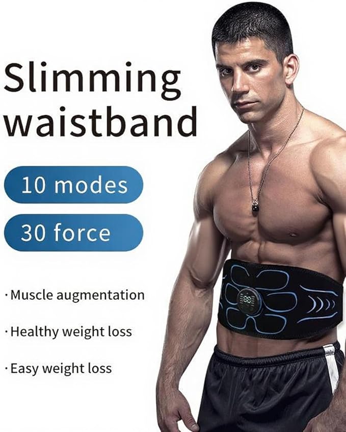 Ab Stimulator Belt,Abs Machine Ab Stimulator Muscle Toner,Tactical Abs Stimulator Muscle Toning and Strengthening Fitness Belt